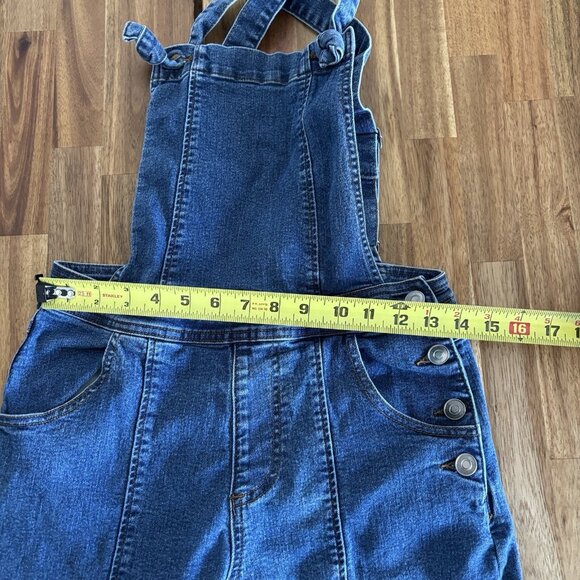 ModCloth Wide Leg Cropped Overalls Jumpsuit “70’s Style” Retro Boho Womens Small - Picture 5 of 16